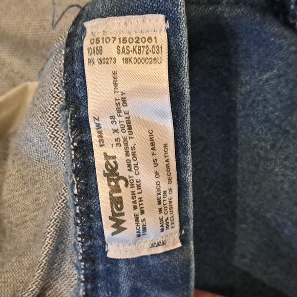 Wrangler Men's Jeans Size 35x38 Stlye 13MWZ - Picture 3 of 5